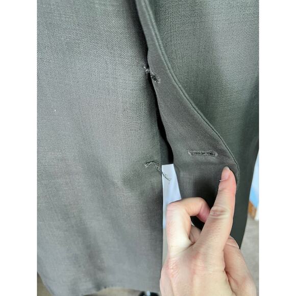 Blazer 5 button vintage 1980s gray Italian made - Picture 3 of 11